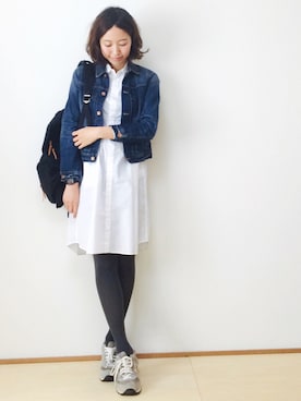「アイテム（シャツワンピース）」を使った、たろ☺︎さん（レディース・165cm・20代）の秋コーディネート