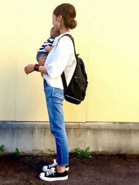 「CONVERSE（コンバース）のCONVERSE コンバース ジャック パーセル / JACK PURCEL（スニーカー）」を使った、たろ☺︎さん（レディース・165cm）の春コーディネート