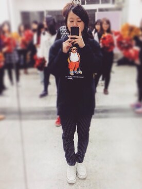 「Creation（クリエーション）のアイテム」を使った、Tung Huangさん（レディース・154cm）の春コーディネート