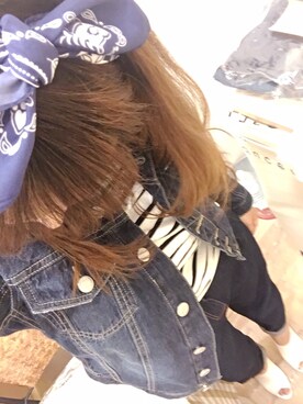 「GRL（グレイル）のアイテム（デニムジャケット）」を使った、❤️mari❤️さん（レディース・160cm）の春コーディネート