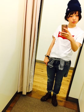 「アイテム（その他シューズ）」を使った、azuさん（レディース・159cm）の春コーディネート