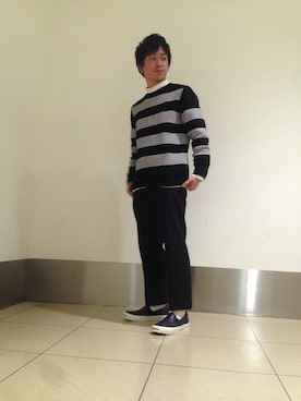 「KICS DOCUMENT.（キクス ドキュメント）のアイテム」を使った、三浦準矢さん（メンズ・166cm）の冬コーディネート