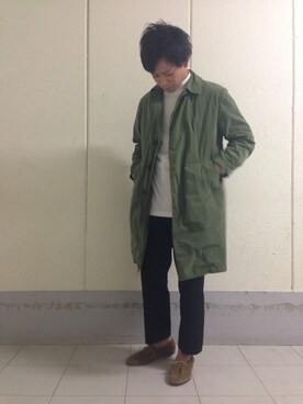 「KICS DOCUMENT.（キクス ドキュメント）のアイテム」を使った、三浦準矢さん（メンズ・166cm）の冬コーディネート