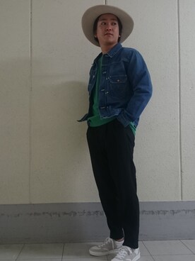 「アダムエロぺ ルミネ店」｜三浦準矢さん（メンズ・166cm）の春コーディネート