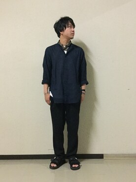 三浦準矢さん（メンズ・166cm）の夏コーディネート