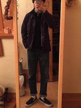 「patagonia」｜「アイテム（ミリタリージャケット）」を使った、Drake_333さん（メンズ・173cm）の冬コーディネート