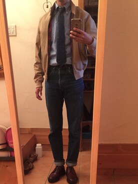 「Levis」｜「アイテム（ブルゾン）」を使った、Drake_333さん（メンズ・172cm）の秋コーディネート