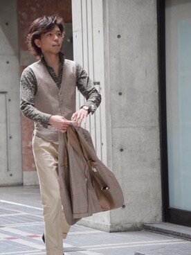 「アイテム（その他アウター）」を使った、SIMPATICAさん（メンズ・175cm・20代）の春コーディネート