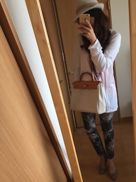 「TOPMAN（トップマン）のアイテム（キャミソール）」を使った、Senさん（レディース・160cm）の秋コーディネート