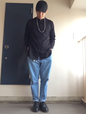 「STARTER BLACK LABEL（スターターブラックレーベル）のアイテム（帽子）」を使った、きゅうぃんさん（メンズ・178cm）の春コーディネート