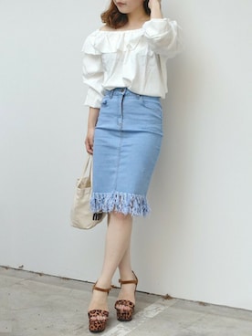 「ＡＮＤＪ（アンドジェイ）のアイテム」を使った、harunaさん（レディース・156cm）の秋コーディネート