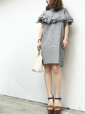 「ＡＮＤＪ（アンドジェイ）のアイテム」を使った、harunaさん（レディース・156cm）の秋コーディネート
