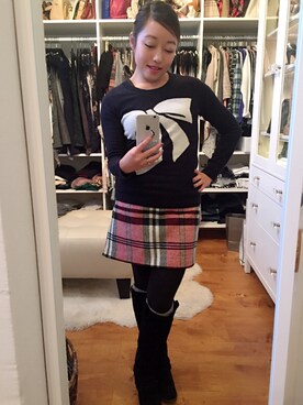 「WINTER STYLE」｜「アイテム（レッグウェア）」を使った、breath0airさん（レディース・150cm）の冬コーディネート