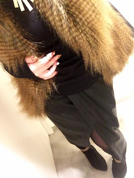 「アイテム（ブーティ）」を使った、MoNさん（レディース・148cm・20代）の冬コーディネート