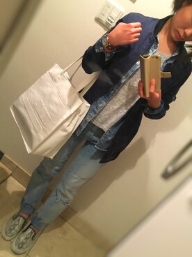 「Passportのアイテム」を使った、TOMOKO:)さん（レディース・156cm）の春コーディネート