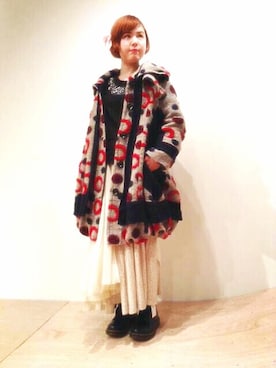 「mode」｜「アイテム（その他アウター）」を使った、ayshaさん（レディース・153cm）の秋コーディネート