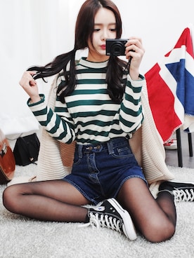 「ロングカーディガン」｜GIRLS RULEさん（レディース・165cm）の春コーディネート