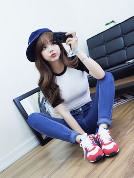 「GIRLSRULEのアイテム」を使った、GIRLS RULEさん（レディース・160cm）の夏コーディネート