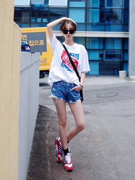 「GIRLSRULEのアイテム」を使った、GIRLS RULEさん（レディース・167cm）の夏コーディネート