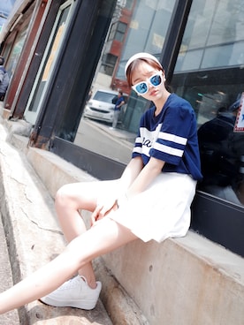 「GIRLSRULEのアイテム」を使った、GIRLS RULEさん（レディース・167cm）の夏コーディネート