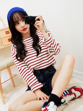 「GIRLSRULEのアイテム」を使った、GIRLS RULEさん（レディース・160cm）の夏コーディネート