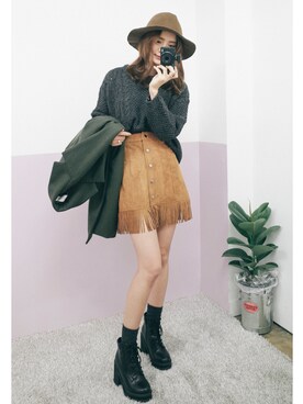 「GIRLSRULEのアイテム」を使った、GIRLS RULEさん（レディース・165cm）の秋コーディネート