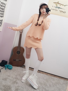 「GIRLSRULEのアイテム」を使った、GIRLS RULEさん（レディース・165cm）の春コーディネート