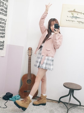 「GIRLSRULEのアイテム」を使った、GIRLS RULEさん（レディース・165cm）の春コーディネート