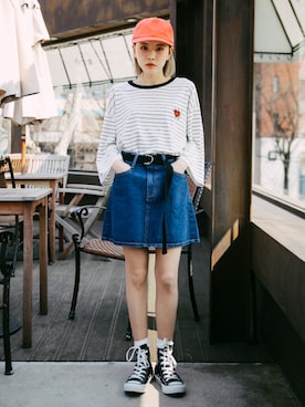 「GIRLSRULEのアイテム」を使った、GIRLS RULEさん（レディース・165cm）の春コーディネート