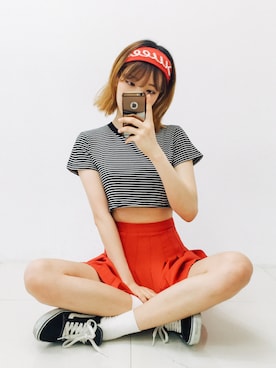 「GIRLSRULEのアイテム」を使った、GIRLS RULEさん（レディース・165cm）の春コーディネート