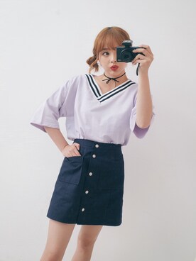 「GIRLSRULEのアイテム」を使った、GIRLS RULEさん（レディース・165cm）の夏コーディネート