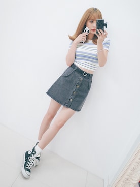 「GIRLSRULEのアイテム」を使った、GIRLS RULEさん（レディース・165cm）の夏コーディネート