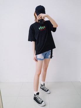 「GIRLSRULEのアイテム」を使った、GIRLS RULEさん（レディース・165cm）の夏コーディネート