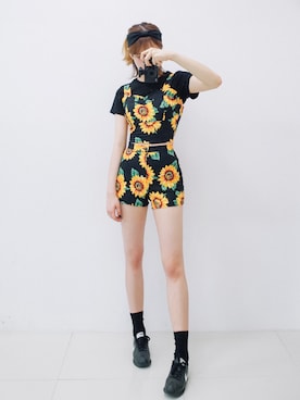 「GIRLSRULEのアイテム」を使った、GIRLS RULEさん（レディース・165cm）の夏コーディネート