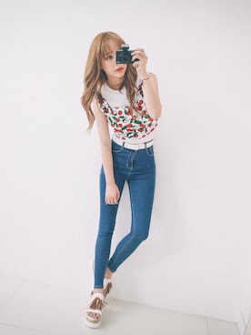 「 ootd」｜GIRLS RULEさん（レディース・165cm）の夏コーディネート