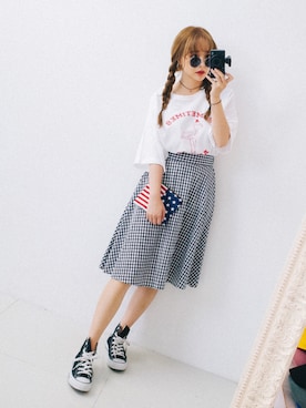 「GIRLSRULEのアイテム」を使った、GIRLS RULEさん（レディース・165cm）の夏コーディネート