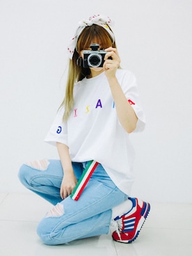 「GIRLSRULEのアイテム」を使った、GIRLS RULEさん（レディース・165cm）の夏コーディネート