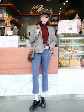 「GIRLSRULEのアイテム」を使った、GIRLS RULEさん（レディース・165cm）の秋コーディネート