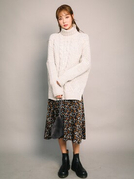 「GIRLSRULEのアイテム」を使った、GIRLS RULEさん（レディース・165cm）の冬コーディネート