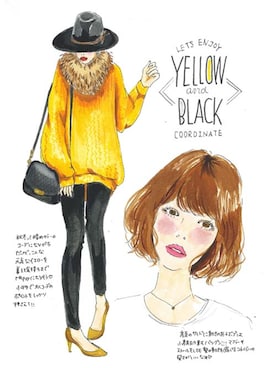 「ツバ広ハット」｜おちょこもちさん（レディース・158cm）の秋コーディネート