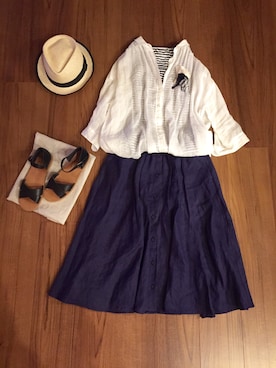 natsuさん（レディース・158cm）の夏コーディネート