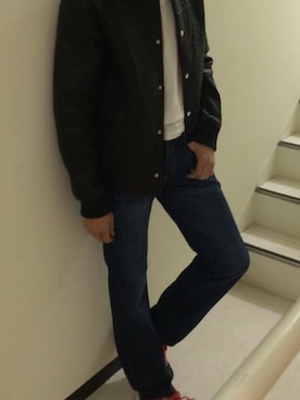 「Desigual（デシグアル）のアイテム（パンツ）」を使った、Ace_Officialさん（メンズ・180cm）の冬コーディネート