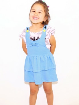 「ANAP（アナップ）のアイテム」を使った、ANAP KIDS Officialさん（キッズ・108cm）の夏コーディネート