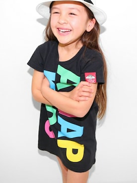 「アイテム（ワンピース/ドレス）」を使った、ANAP KIDS Officialさん（キッズ・115cm）の春コーディネート