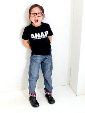 「花火」｜ANAP KIDS Officialさん（キッズ・110cm）の夏コーディネート