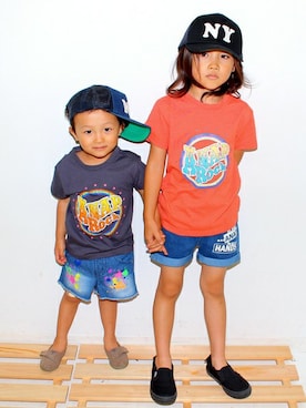 「原宿」｜ANAP KIDS Officialさん（キッズ・110cm）の夏コーディネート