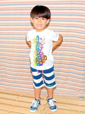「花火」｜ANAP KIDS Officialさん（キッズ・110cm）の夏コーディネート