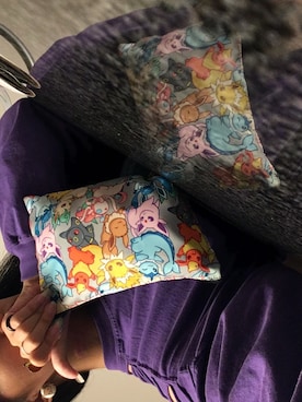 「Spirit Activewearのアイテム（スウェット、パープル系）」を使った、パーティさん（レディース）の夏コーディネート