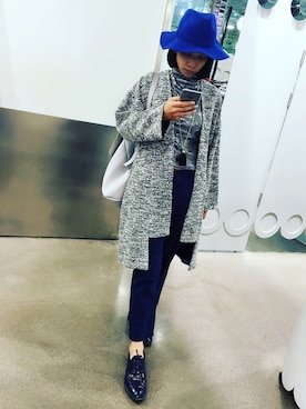 「MONKI（モンキ）のアイテム（テーラードジャケット）」を使った、Colaさん（レディース・161cm）の冬コーディネート