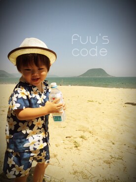 「IOLANI（イオラニ）のアイテム」を使った、fuuさん（キッズ・90cm）の夏コーディネート